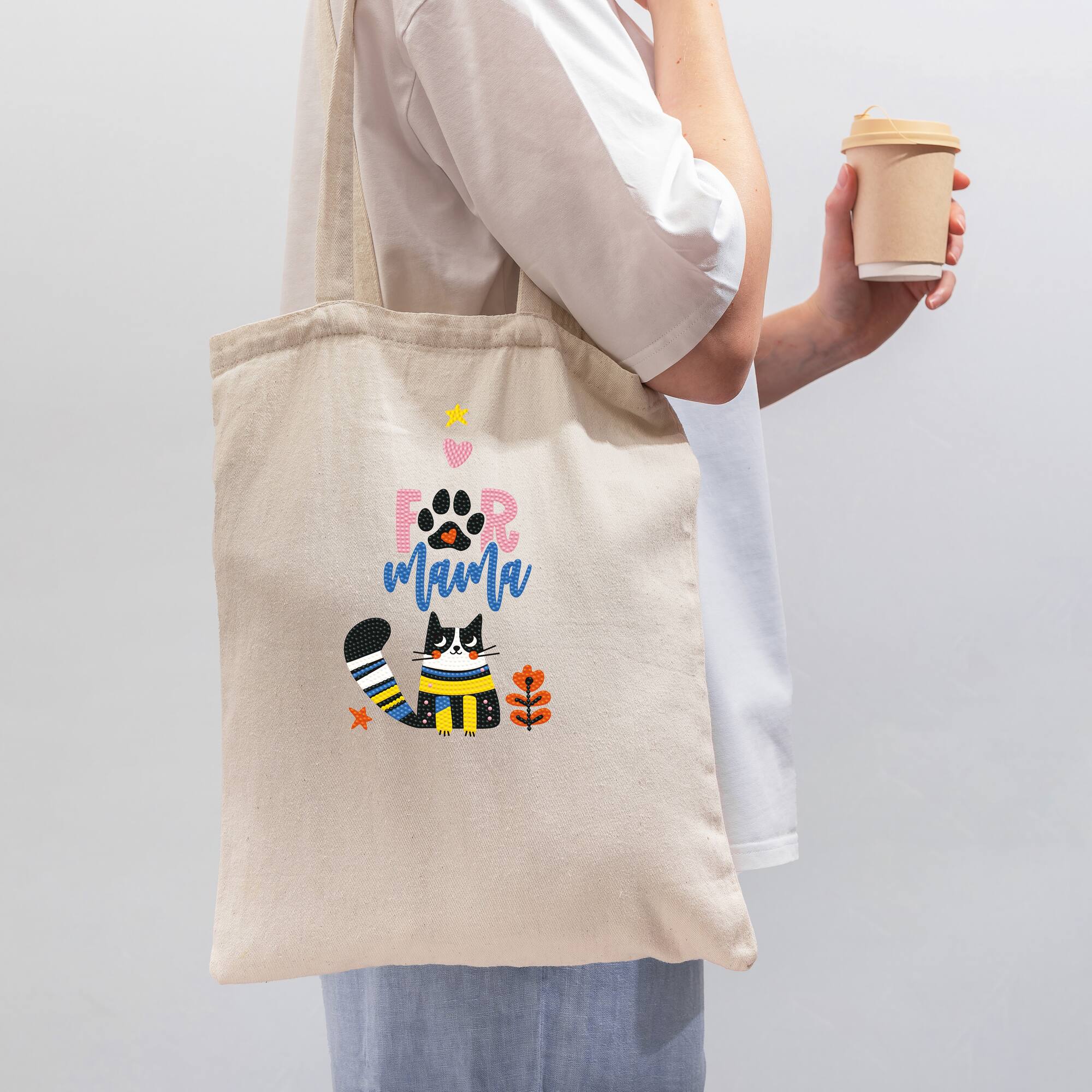 Diamond Dotz® Cat & Fur Mama Iron-On 'n' Dot Kit